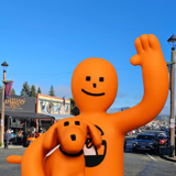 Reefton Vote NZ Orange Guy Square