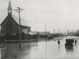 1926 Big Flood Corner Of Lyndhurst Street And Queen Street