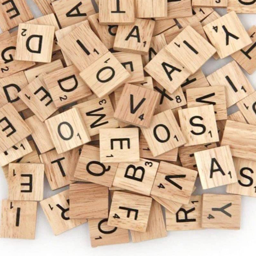 Scrabble tiles