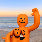Vote NZ Orange Guy Square